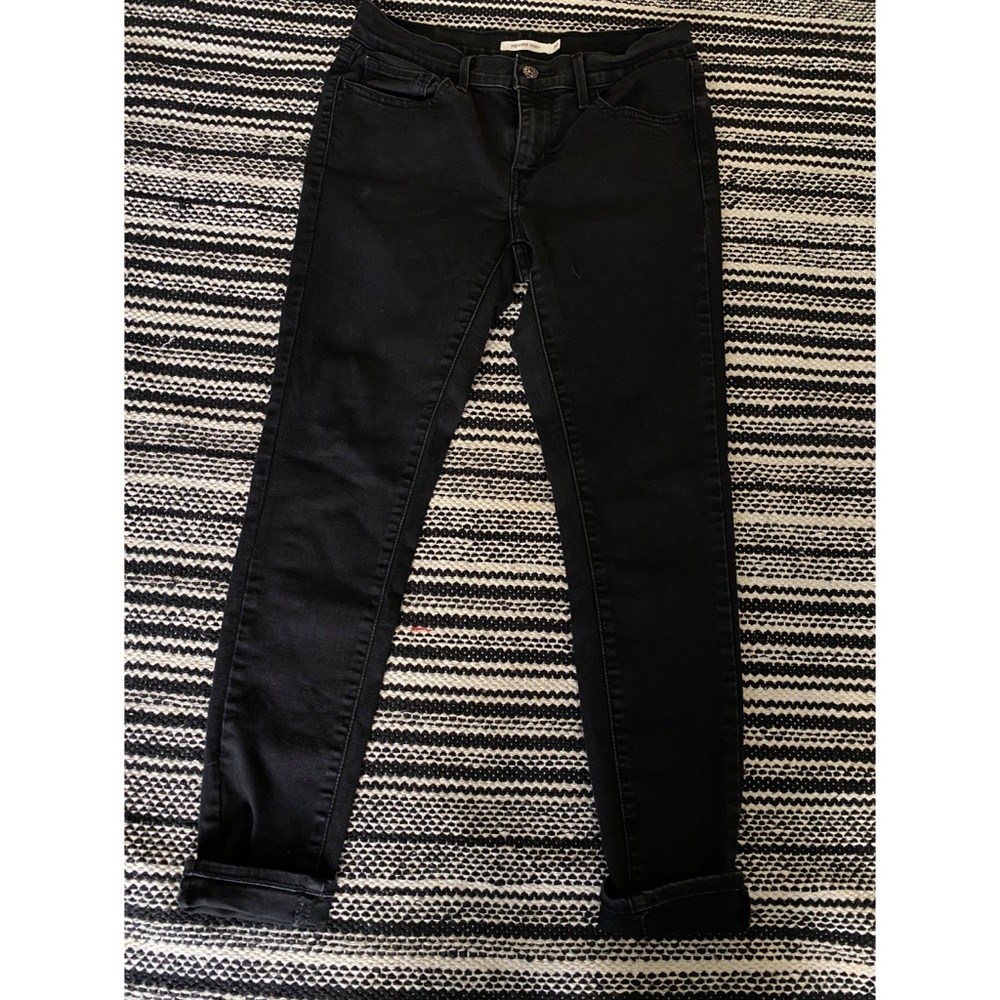 710 Super Skinny Black Levi Jeans